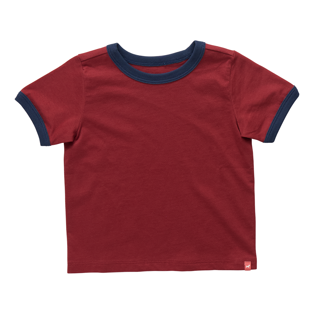 Adventure Ringer T-Shirt - Dark Red – Pink Chicken
