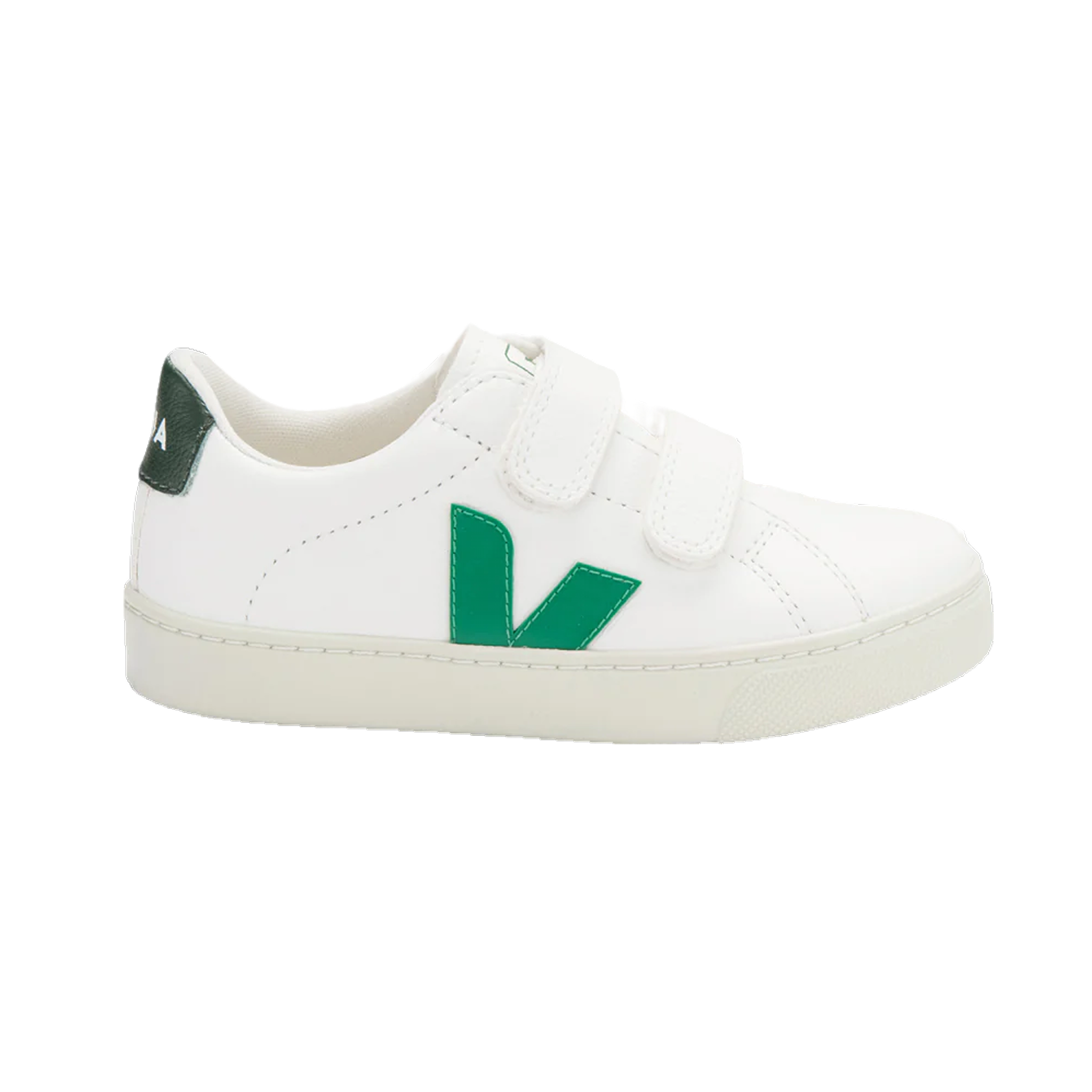 Veja Esplar Velcro Leather Shoes - Extra White Emraude Cyprus