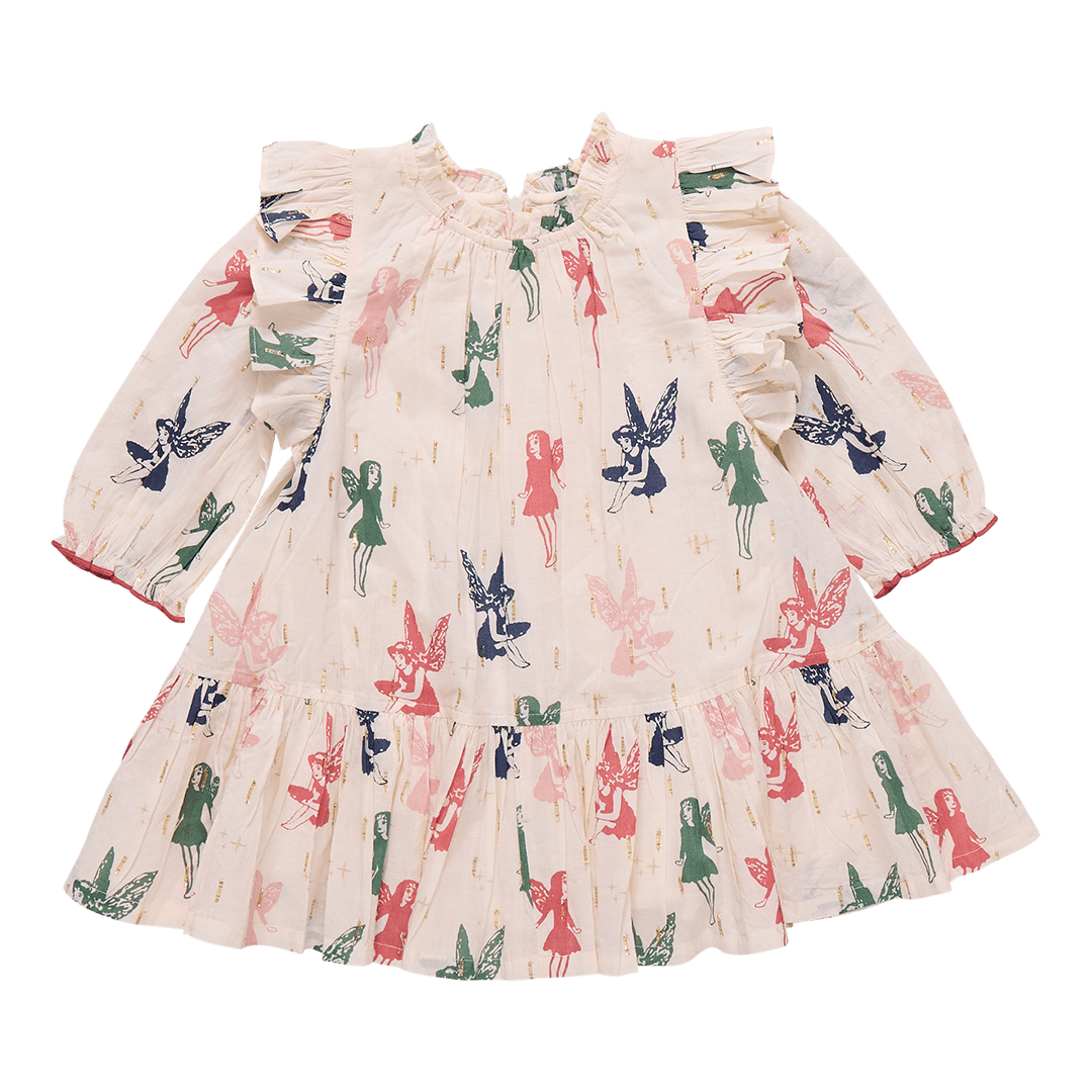 Girls Harper Dress - Woodland Fairies Pink Chicken Girls Harper Dress - Woodland Fairies Pink Chicken