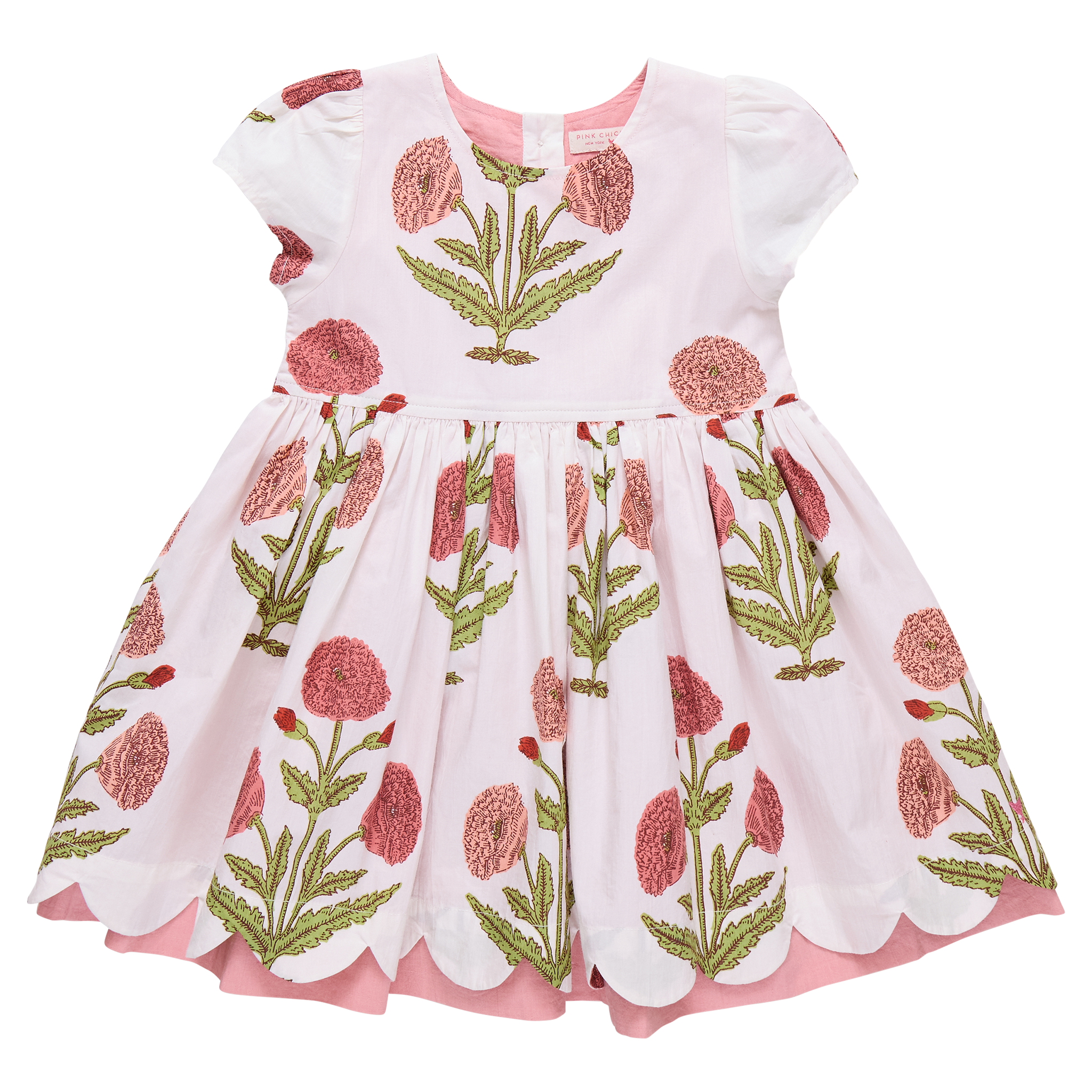 Girls Marisol Dress - Rose Dandelion Pink Chicken Girls Marisol Dress - Rose Dandelion Pink Chicken