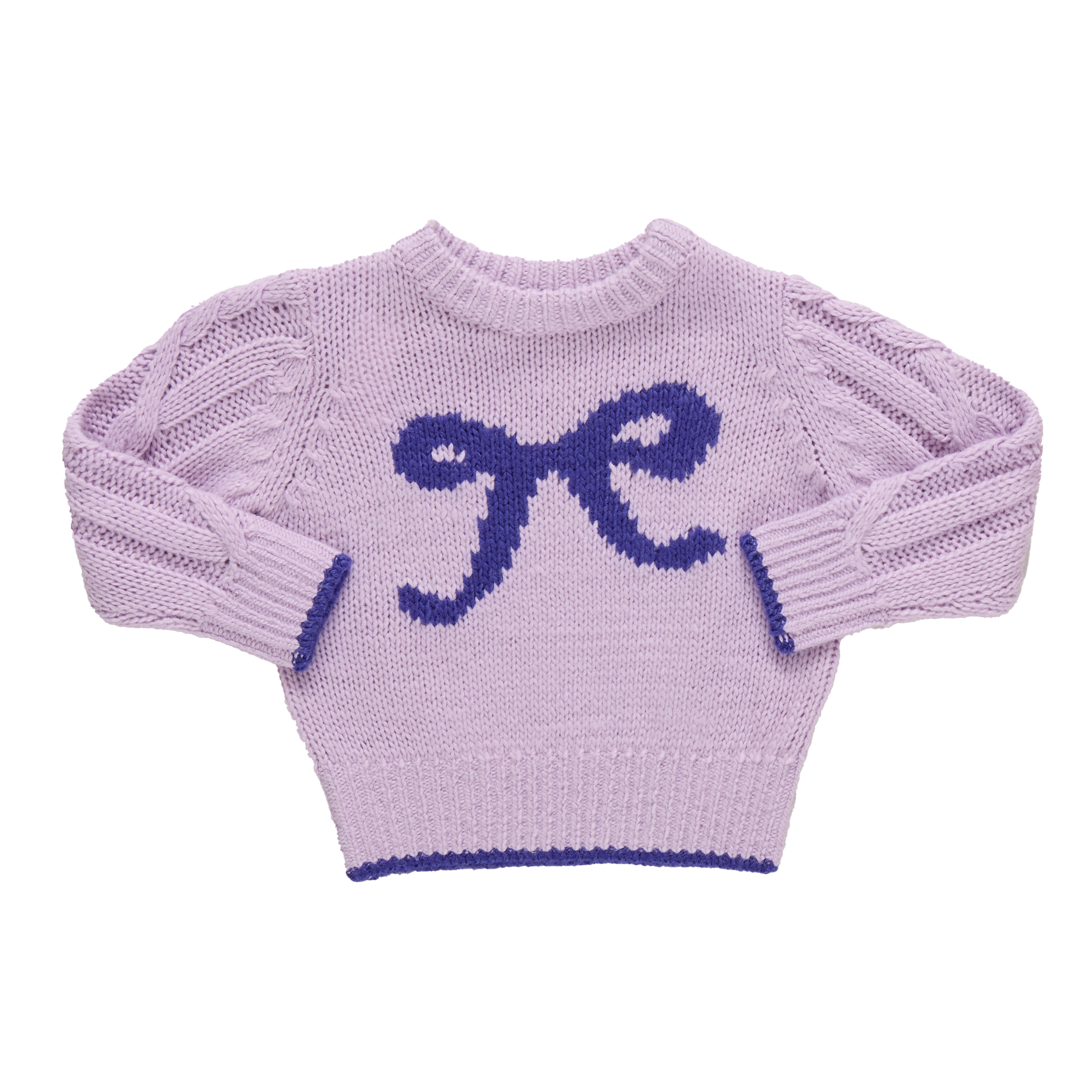 Girls Haven Sweater - Purple Bow – Pink Chicken