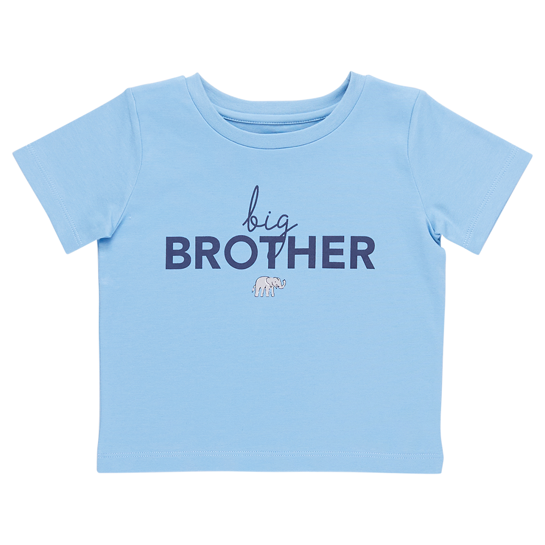 Boys Graphic Tee Big Brother – Pink Chicken