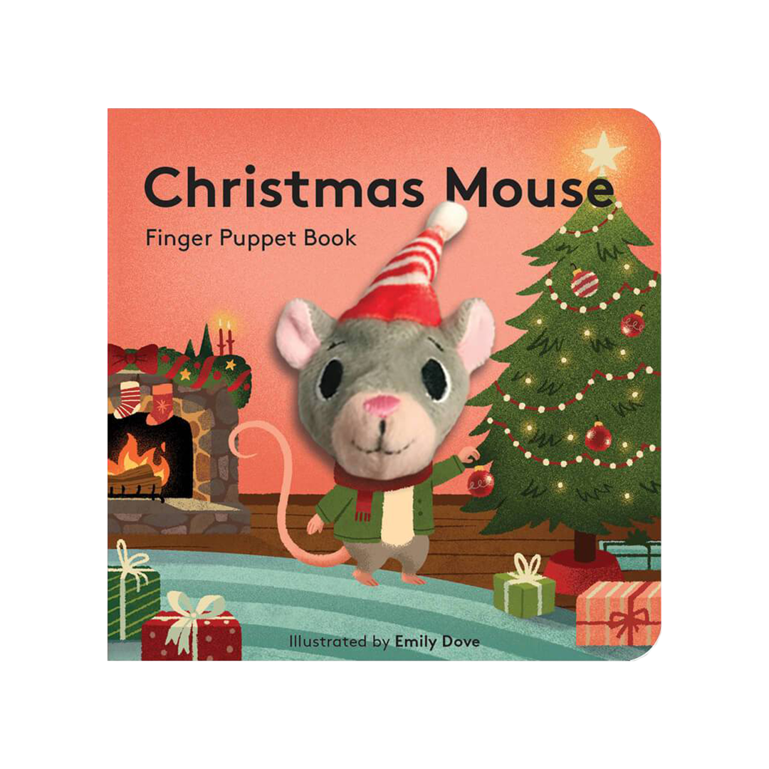 Christmas Mouse Finger Puppet Book Pink Chicken