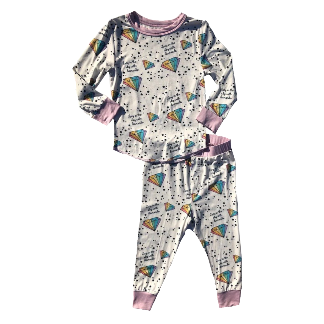 Lucy In The Sky Bamboo Set Pink Chicken