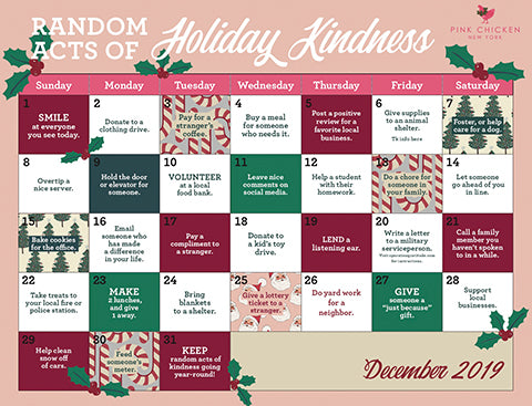 Random Acts of Holiday Kindness - December 2019