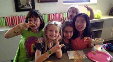 sadie's seventh birthday bash, the glitter, jewels, feathers, and barbie!