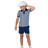Polo Shirt - Navy Stripe