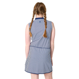 Tennis Dress - Navy Thin Stripe