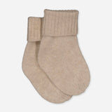 Baby Cashmere Socks Beige: One Size