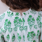 Girls Misha Scallop 2-Piece Set - Green Strawflower