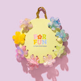 FOR FUN Mini Claw Hair Clip Set - Asst Flowers
