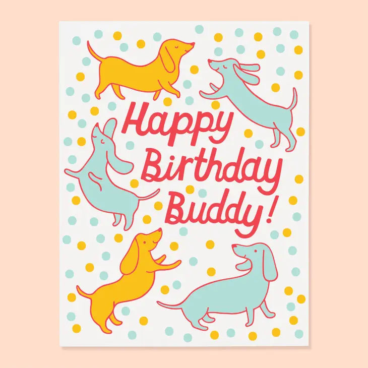 Doxie Birthday Card