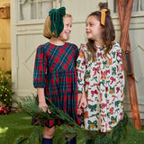 Girls Maribelle Dress - Red Tartan