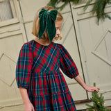 Girls Maribelle Dress - Red Tartan