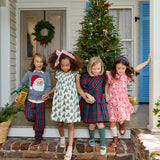 Girls Stevie Dress - Vintage Trees