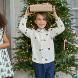 Boys Jack Shirt - Tree Farm Embroidery