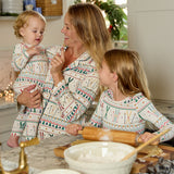 Womens Bamboo PJ Set - Ski Fair Isle