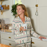 Womens Bamboo PJ Set - Ski Fair Isle