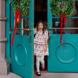 Girls Maribelle Dress - Santa Garland