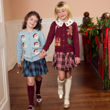 Girls Constance Sweater - Holiday Patches