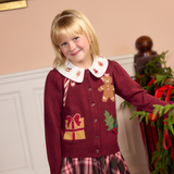 Girls Constance Sweater - Holiday Patches