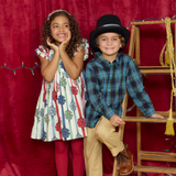 Boys Jack Shirt - Blue Tartan