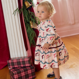 Baby Girls Maribelle Dress Set - Santa Garland