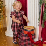 Baby Girls Jennifer Jumper - Burgundy Tartan