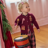 Baby Girls Jennifer Jumper - Burgundy Tartan