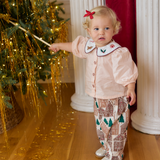 Baby Girls Noelle 2PC Set - Gingerbread Houses