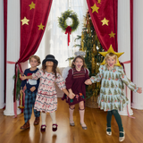 Girls Harper Dress - Trees and Presents