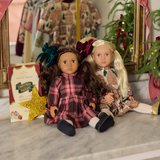 Doll Jennifer Dress - Burgundy Tartan