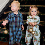 Baby Boys Easton Jumper - Blue Tartan