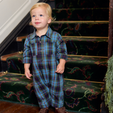 Baby Boys Easton Jumper - Blue Tartan