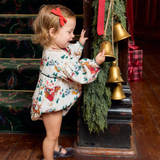 Baby Girls Wynne Bubble - Santa Sleigh