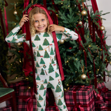 Kids Bamboo PJ Set - Christmas Tree Farm