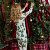 Kids Bamboo PJ Set - Christmas Tree Farm