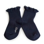 Lili Lace Ankle Socks - Navy | Pink Chicken