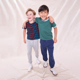 Adventure T-Shirt - Teal and Burgundy Stripe | Pink Chicken