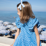 Girls Jennifer Dress - Blue Tear Drop