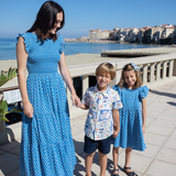 Womens Sen Dress - Blue Tear Drop