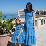 Womens Sen Dress - Blue Tear Drop