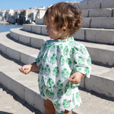 Baby Girls Misha Scallop 2-Piece Set - Green Strawflower