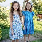 Girls Tia Dress - Island Map