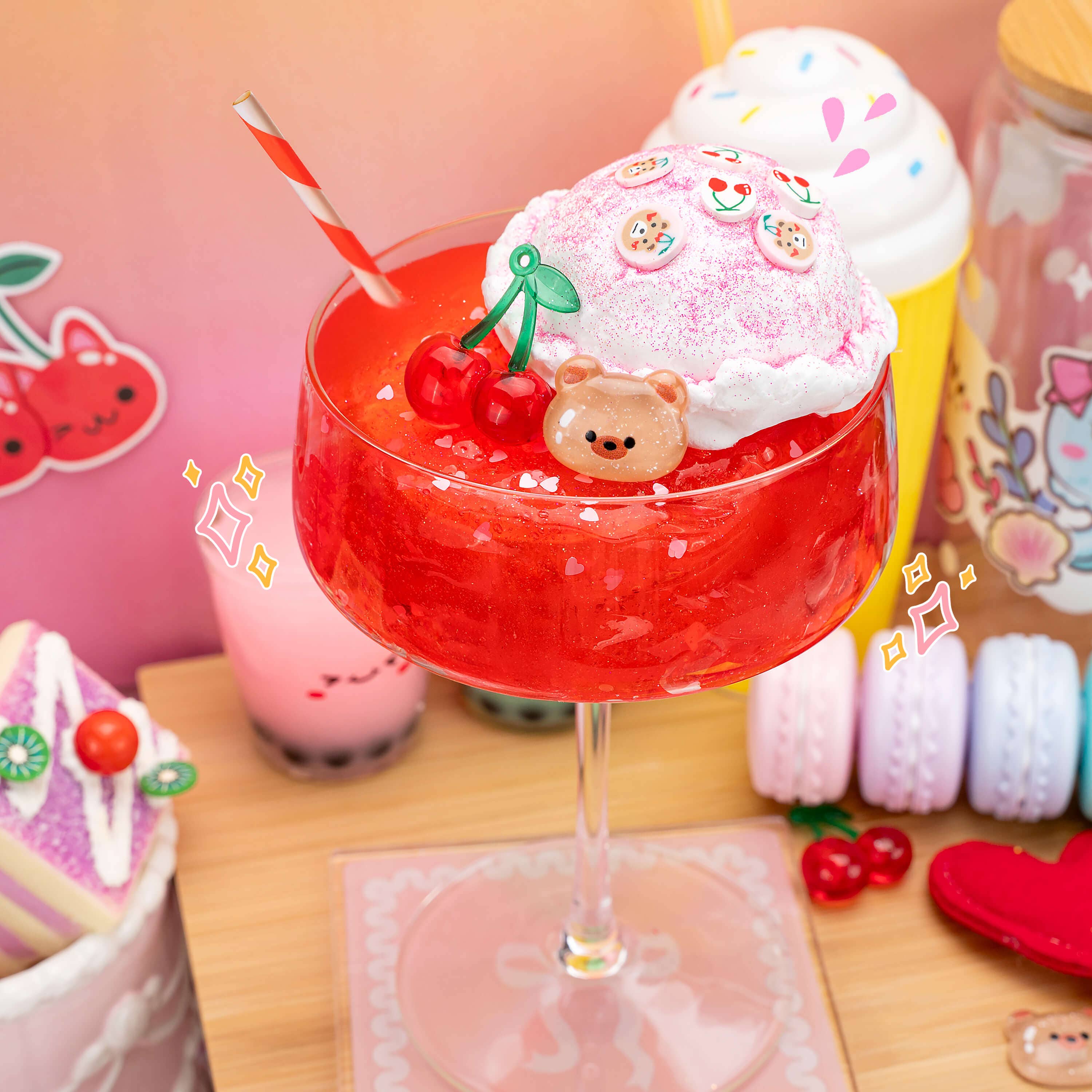Bears Best Shirley Temple Float 2 Slimes In 1 (4pcs/case) | Pink Chicken
