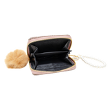 Quilted Pearl Strap Wallet - Rainbow