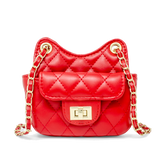 Tiny Quilted Treasure Bag - Red
