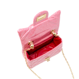 Sparkle Top Handle Handbag - Pink