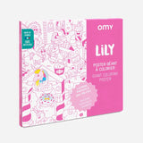 Lily Unicorn Giant Folded Poster