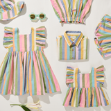 Girls Millie Short - Parade Stripe